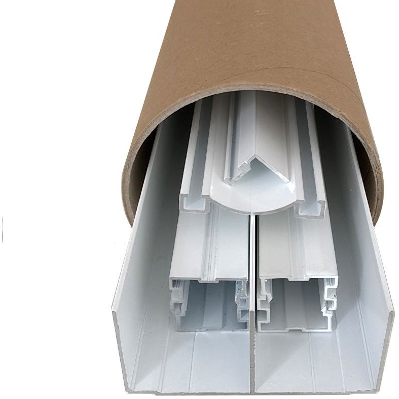 HOMEWELL - Kit de quincaillerie ClassicDoor pour placard coulissant avec freins et balais - H2.5m (H2.5 x L3m (2vtx), Laqué blanc)