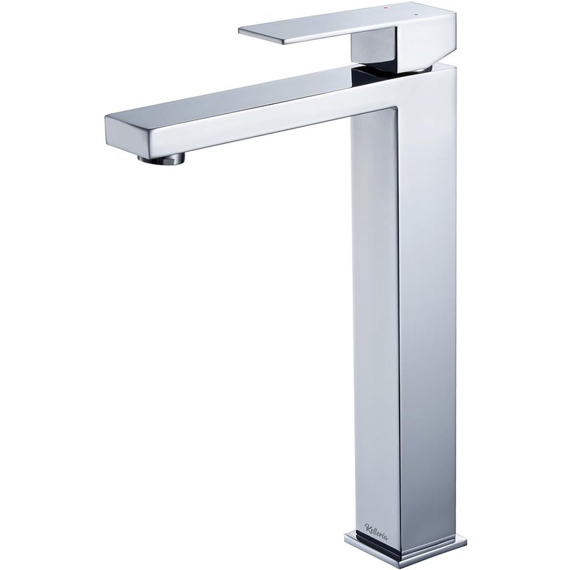 Robinetterie pour Lavabo Chromée, Mélangeur Monocommande pour Robinet d'Eau Chaude et Froide, en Acier Inoxydable Robinet de Lavabo pour Salle de Bains, Accessoire pour Lavabo Couleur: Chromée