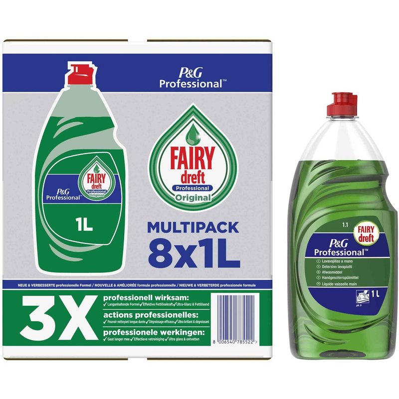 FAIRY P&G Professional FAIRY dreft Liquide vaiselle Multipack, 1 L