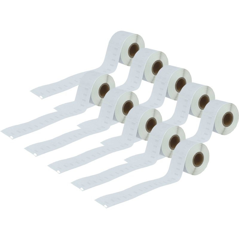 vhbw 10x Rouleau d'étiquettes 38mm x 190mm (110 étiquettes) compatible avec Dymo LabelWriter 310, 310 Turbo II, 310 II étiqueteuse blanc