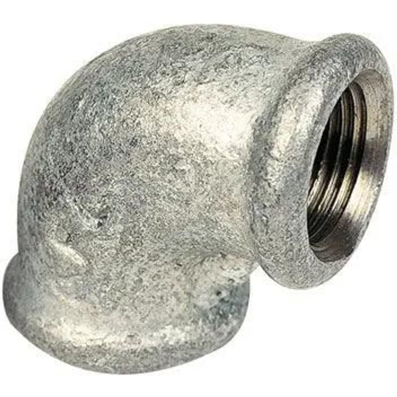 Coude 90° Petit Rayon F/F Fonte Galva/ 20X27(3/4")