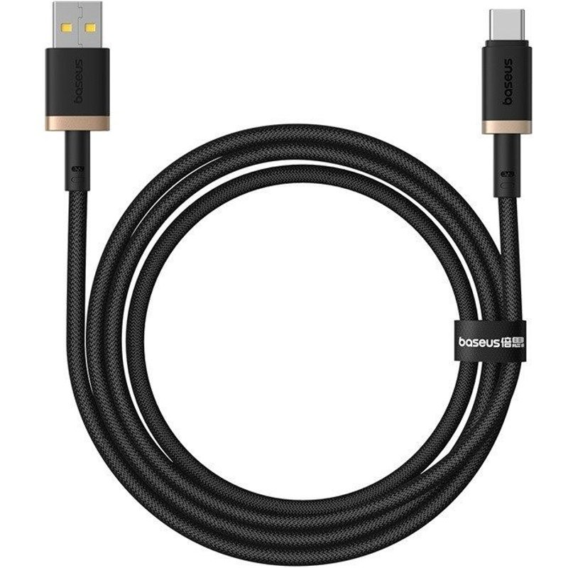 Câble de données USB vers Type-C, 60W, 1m - Baseus Dura (P1037780802U01-00) - Or / Noir