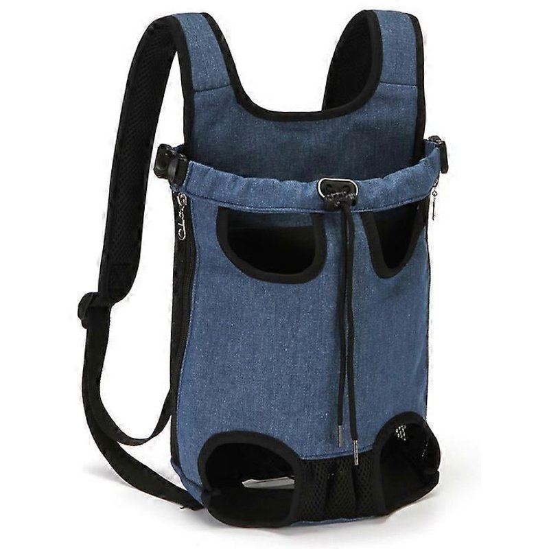 Sac De Transport Pour Chien - Sac Pour Chien - Sac De Transport Pour Animaux - Bleu - Convient Aux Animaux Jusqu'à 7 Kg - Toile - Pour La Promenade - 32*20 Cm