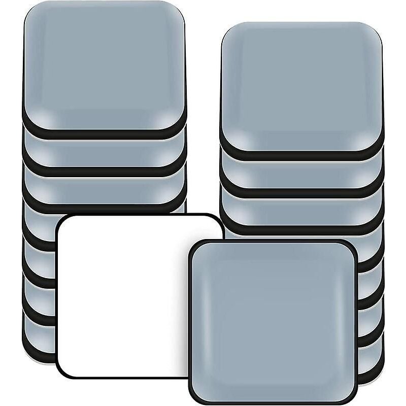 Patins Pour Meubles, 16 Pièces, Patins Carrés Auto-Adhésifs En Ptfe Téflon, Adaptés Aux Sols Lisses Et Aux Tapis (Carrés, 30 X 30 Mm)