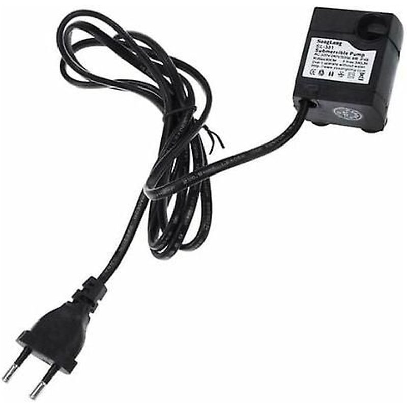 Pompe À Eau Submersible Ultra Silencieuse 300 L/H 5 W Pour Fontaine, Aquarium Et Bassin (Prise Ue)
