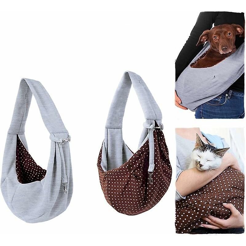 Sac De Transport Pour Chat/Chien, Bandoulière Simple Et Porte-Sac Pour Chat/Animal De Compagnie, Gris