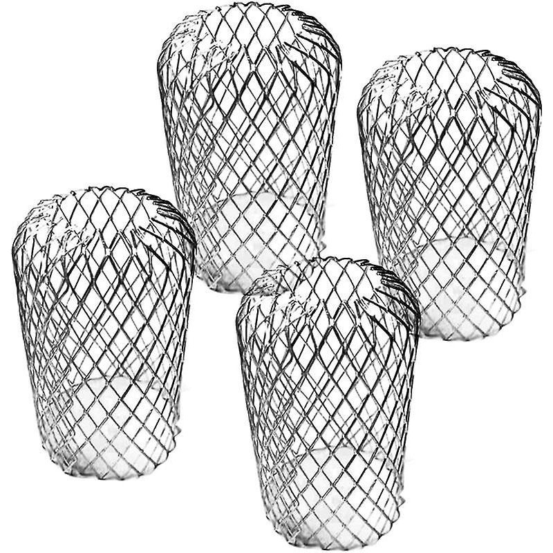 Lot de 4 grilles de gouttière en aluminium, filtre de gouttière, protection de gouttière en métal, anti-feuilles, anti-rongeurs, gouttière réglable, descente de gouttière, accessoires de construction de toit 1