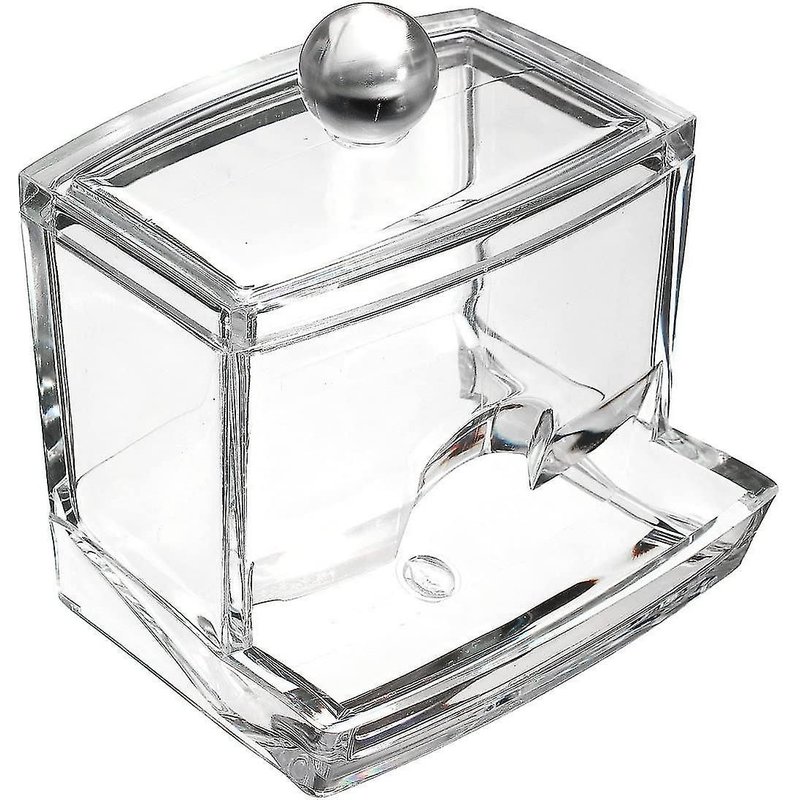 Distributeur De Cotons-Tiges En Acrylique Avec Couvercle