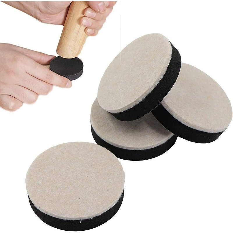 Lot De 4 Rehausseurs De Meubles De 5 Cm, Rehausseurs De Pieds De Lit Ronds, À Utiliser En Pile, Hauteur Accrue, Silencieux Et Résistant À L'usure (Diamètre 5 Cm, Hauteur