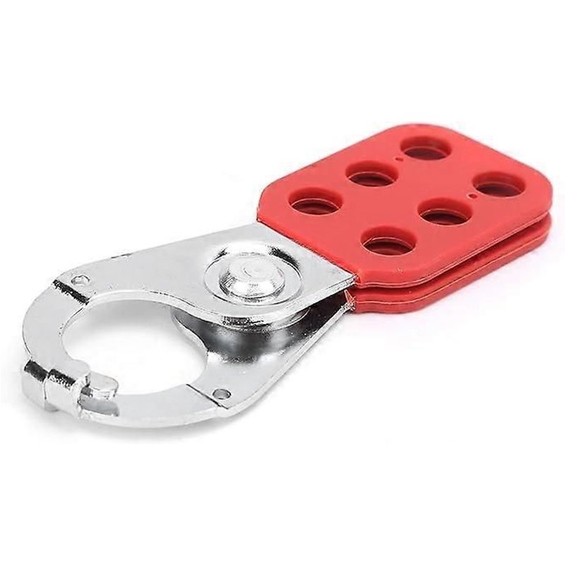 Moraillon de sécurité en acier à 6 trous, résistant aux hautes températures, capacité de 6 cadenas, matériau en acier