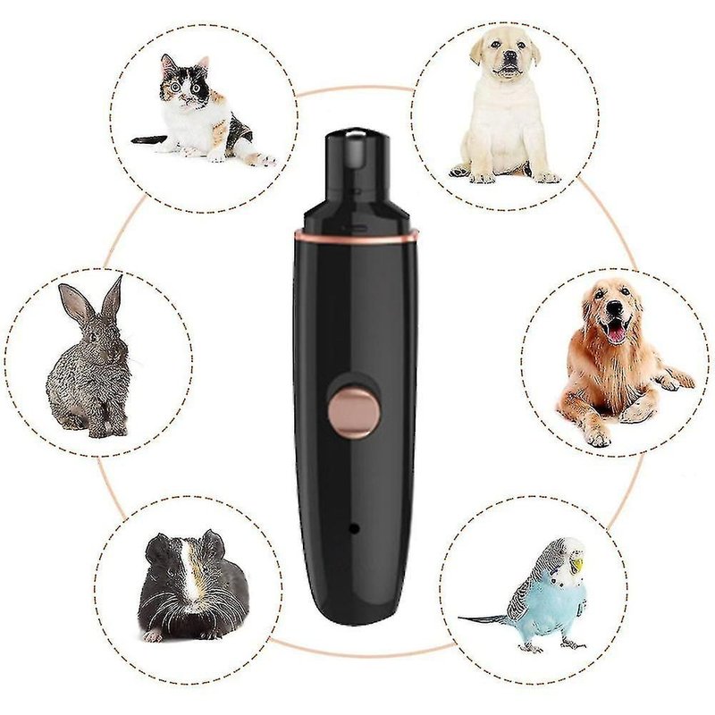 Lime À Ongles Électrique Pour Chiens, Avec 2 Disques Abrasifs Et Ciseaux À Griffes Pour Chiens, Pour Une Coupe Et Un Lissage En Douceur.