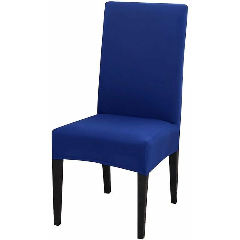 Lot De 2 Housses De Chaise Extensibles, Housses De Chaise De Salle À Manger Universelles, Housses De Chaise Amovibles Et Lavables Pour La Décoration De Mariage, D'hôtel, De Restaurant (Bleu Lac, 2)