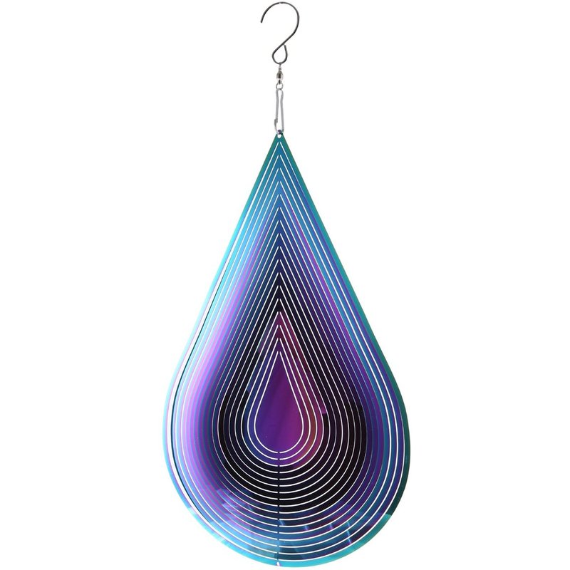 Carillons Éoliens Suspendus Décorations Pendentifs Rotatifs Carillons Éoliens Extérieur Jardin Décoration D'intérieur Métal Goutte À Goutte Vent Spinner