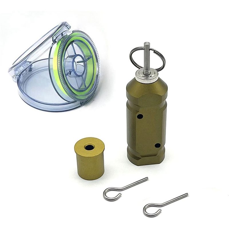 1 Ensemble D'alarme De Périmètre De Déclenchement D'alarme De Camping En Plein Air, Alarme De Périmètre De Ligne De Voyage De Couverture À 360 °, Vert Olive