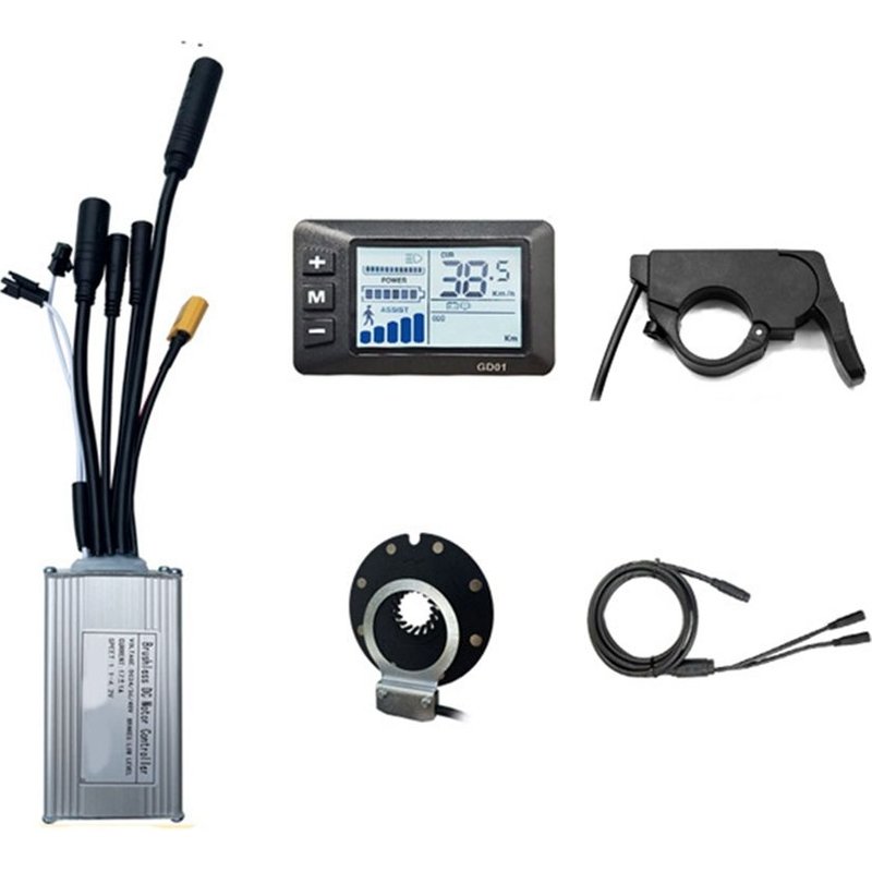 Système De Contrôleur 17a Pour Moteur 24v/36v/48v 250w/350w Gd01 Avec Kit De Contrôleur Universel