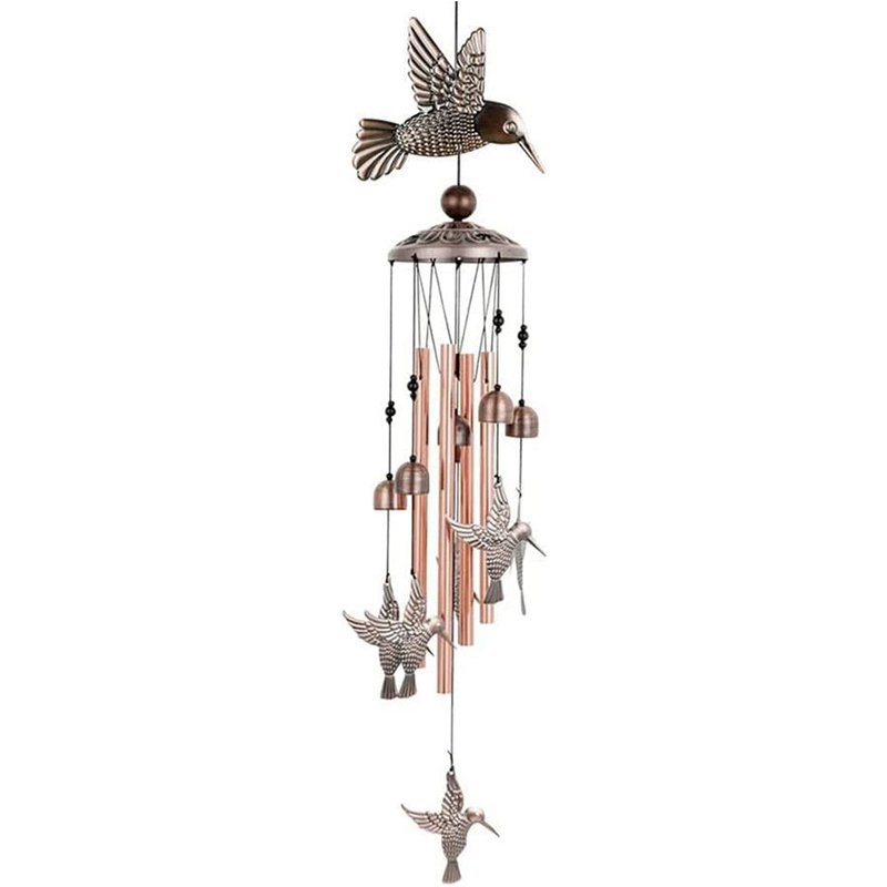 Déstockage Carillon Éolien Extérieur, Carillon Éolien En Tube D'aluminium Avec Crochet En S, Décoration De Jardin Patio, Cadeaux D'anniversaire Pour Femme Jour B