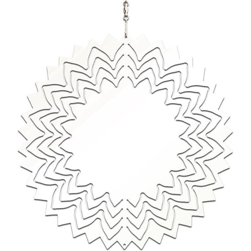 1 Pcs 10 Pouces Sublimation Wind Spinner Blanks 3d Garden Wind Spinners Sublimation Blanks Double Sided Wind Sculptures