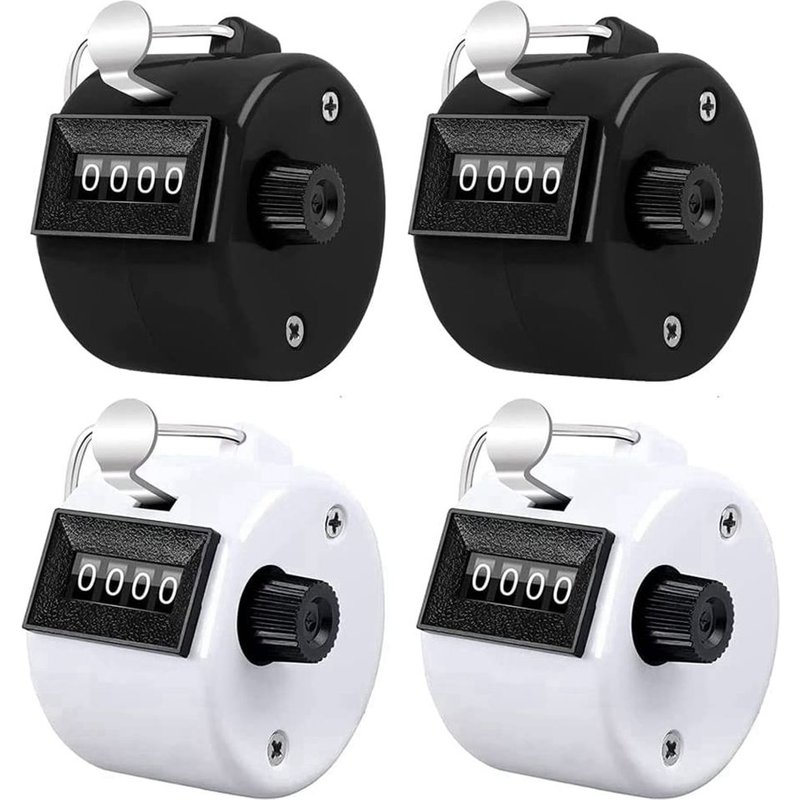 Lot De 4 Compteurs Clicker À 4 Chiffres, Compteurs Mécaniques Portables Clickers Pitch Counter