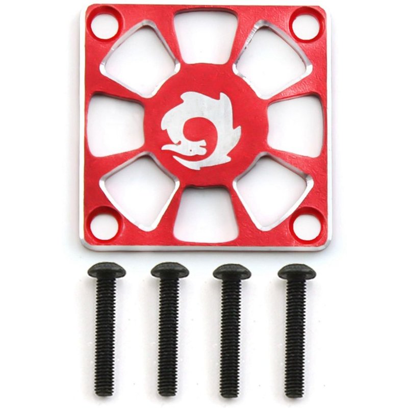 Couvercle De Ventilateur De Refroidissement En Alliage D'aluminium 30x30mm Pour Couvercle De Protection De Ventilateur De Régulation Électrique Esc De Moteur Rc, Rouge