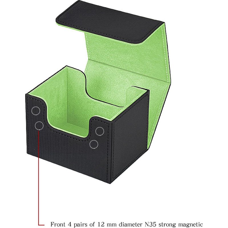 Trading Card Deck Box Card Organizer Storage Collectible Game Card Cases Protectors Container Pour 100+ Cards Orange