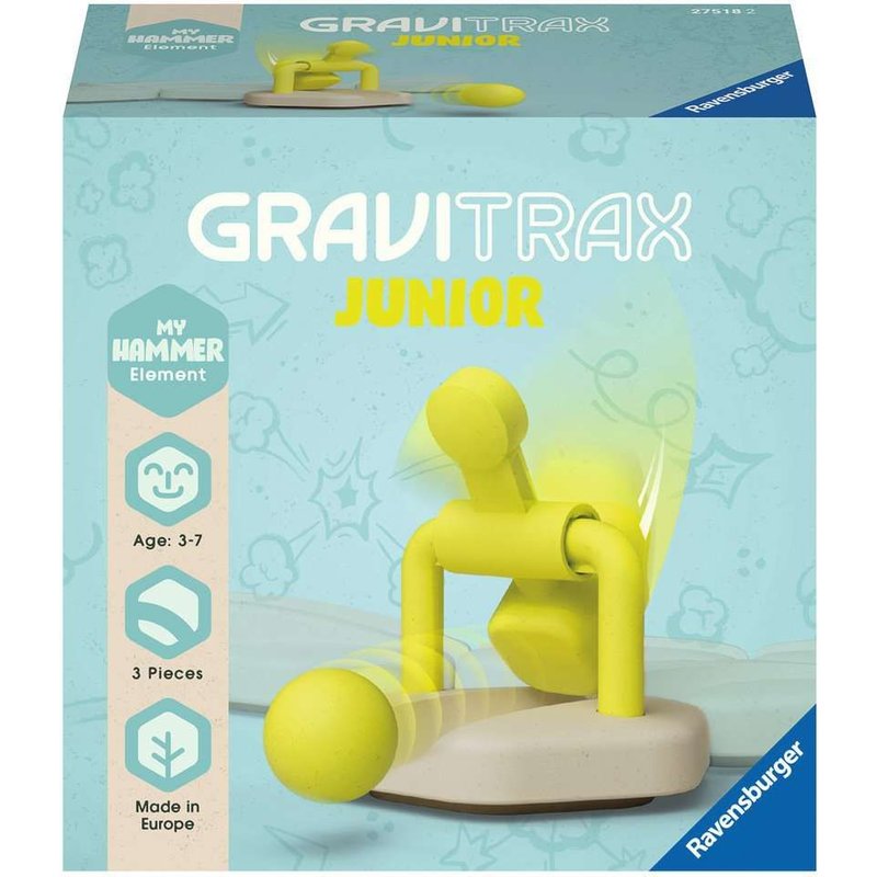 Ravensburger - Gravitrax Junior - Element My /Hammer/Marteau - Circuit De Billes - Jeu De Construction Créatif - Parcours De Billes À Construire - Dès 3 Ans - Version Française - 27518