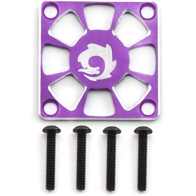 Couvercle De Ventilateur De Refroidissement En Alliage D'aluminium 30x30mm Pour Moteur Rc Esc Couvercle De Protection De Ventilateur De Régulation Électrique, Violet