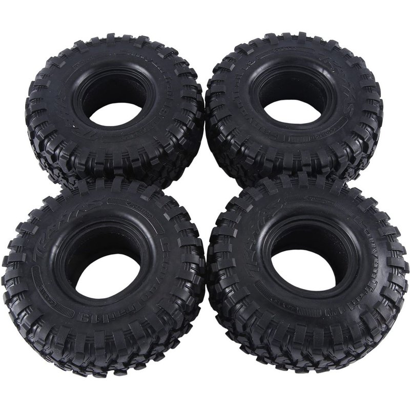4 Pièces 120mm 1,9 Pouces Pneus En Caoutchouc Pneus De Roue Pour 1: 10 Rc Voiture Sur Axial Scx10 90046 Axi03007 Trx4 Redcat Gen8-Générique
