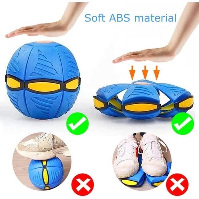 Jouet Pour La Famille Et Les Animaux, Balle Volante De Déformation Ufo Interactive, Combinant Basket-Ball, Frisbee Et Ballon De Foot.