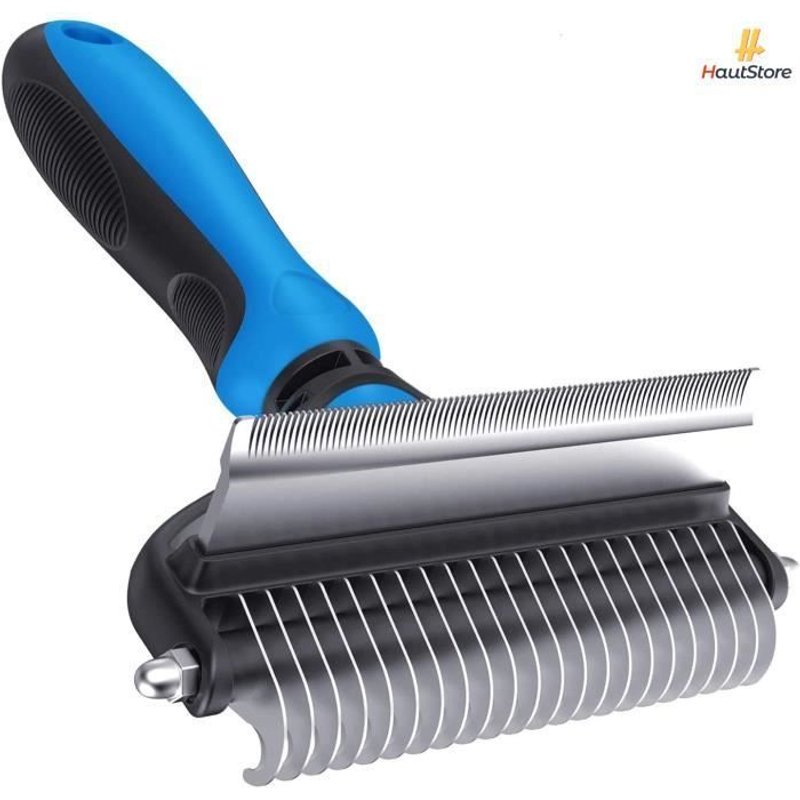 Brosse Pour Chien Et Chat - Brosse Double Face Pour Animaux De Compagnie Pour Chiens Et Chats - Brosse Sous-Poil Pour Enlever Les Po