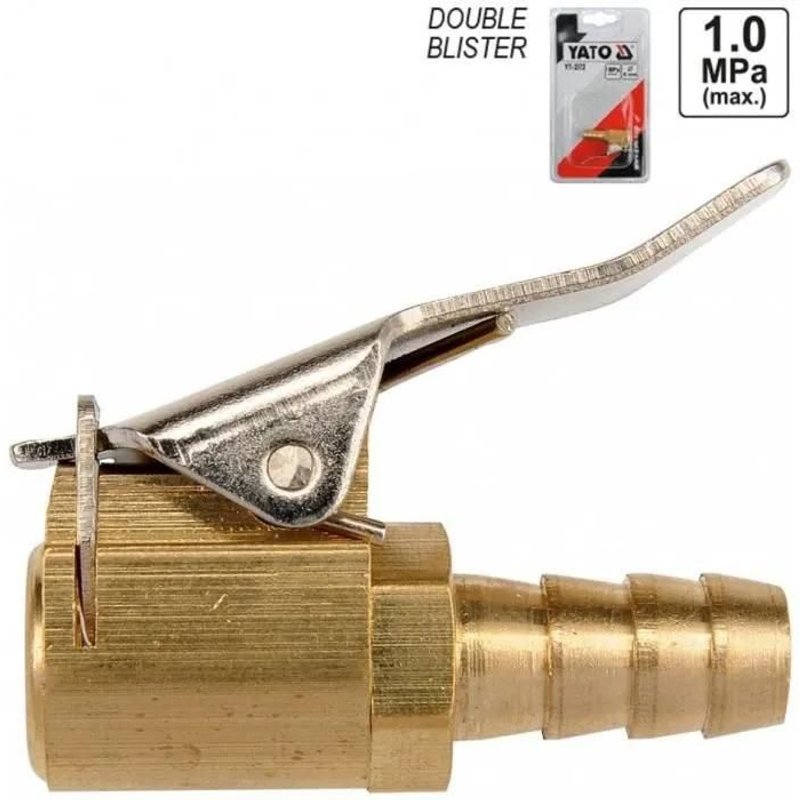 Accessoire automobile - Yato - YT-2371 - Gonflage de pneus - 6 mm - Laiton - 26 mm
