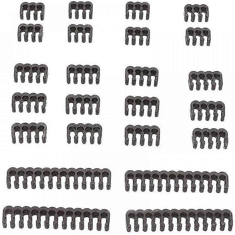 Lot de 24 peignes de câbles réutilisables en polypropylène, 6/8/24 broches, pour ordinateur de bureau