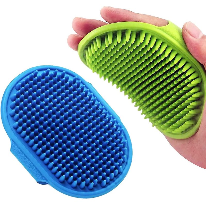 Brosse De Bain Pour Chien, Peigne Pour Chien, Brosse De Bain Pour Shampoing Pour Animaux De Compagnie Lilpep, Brosse De Massage Apaisante, Brosse En Caoutchouc Avec Poignée Réglable Pour Chiens À Poils Longs Et Courts