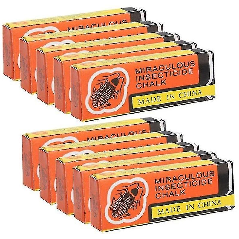 Répulsifs anti-cafards, craie magique sans poussière pour cafards et fourmis, 10 boîtes