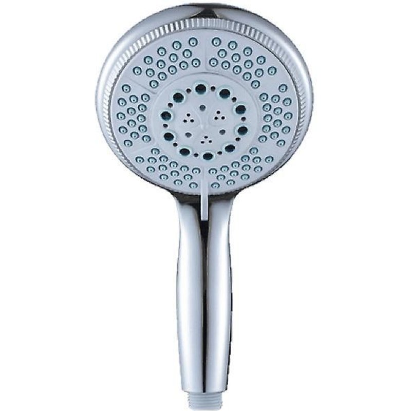 Pommeau de douche haute pression réglable - Fonctions - ABS chromé - Pommeau de douche avec buse en silicone autonettoyante et poignée ergonomique