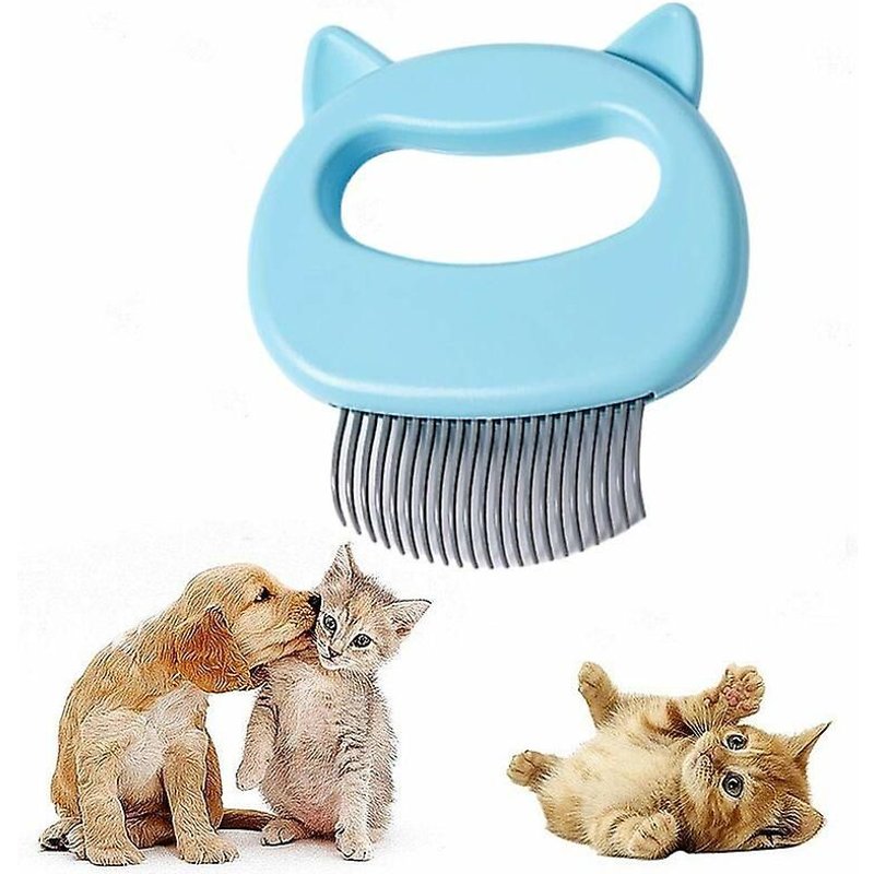 Peigne Pour Chat, Peigne De Massage Pour Poils Courts Et Longs, Brosse DĂ©mĂȘlante Douce, Brosse De Toilettage Et De Mue, Outil De DĂ©mĂȘlage Pour Poils De Fourrure