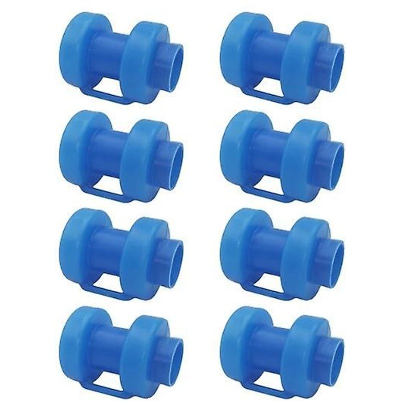 Lot De 8 Embouts De Trampoline, Embouts De Tige De Filet, Pièces De Rechange Pour Trampoline De 25 Mm De Diamètre (Bleu)