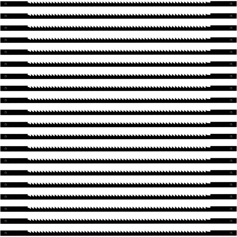 20 Pièces Lames de Scie à Chantourner,15 dents,Acier Carbone,Bois,Plastique,Mousse,Métaux mous