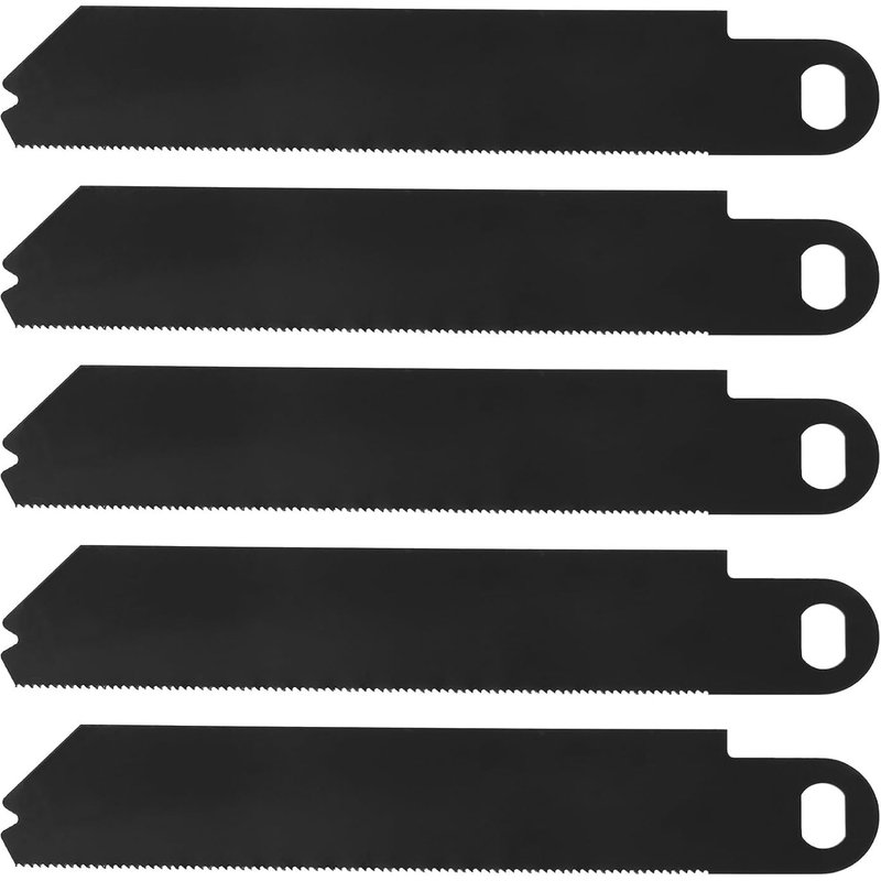Lot de 5 lames de scie SSB152FT compatibles avec Black & Decker Scorpion FKS890E/KS890ECN/KS890EK en acier au carbone