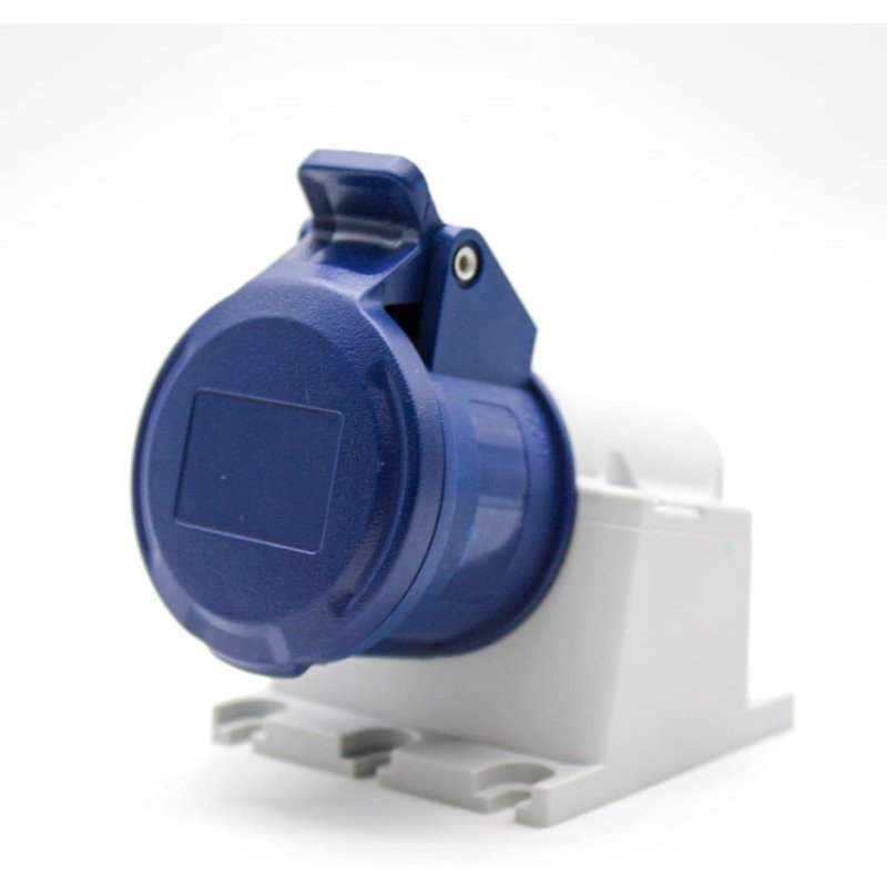 Prise Femelle Industrielle CEE 16A2 Pôles + Terre220VEtanche IP44Connecteur Electrique pour Rallonge Electrique,Camping CarPour Usage Intérieur et Exterieur