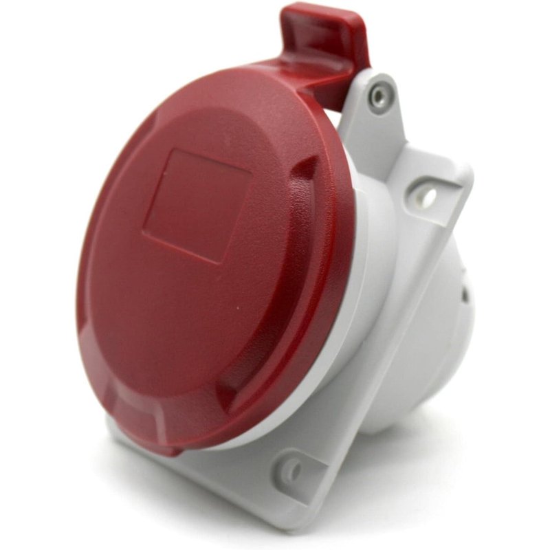 Prise Encastrée Industrielle CEE 32APrise Electrique Femelle3 P + N + T380VEtanche IP47pour Rallonge Electrique,Camping CarUsage Intérieur et Exterieur