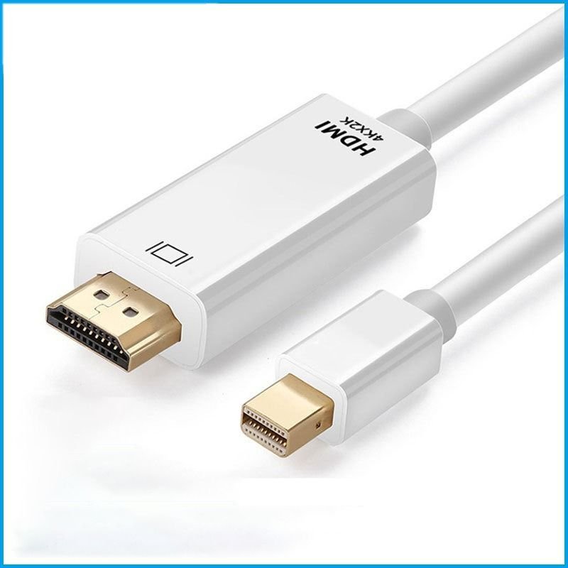 Adaptateur Mini DisplayPort vers HDMI 4Kx2K Blanc - Câble de 1.8m - Synchronisation Audio/Vidéo