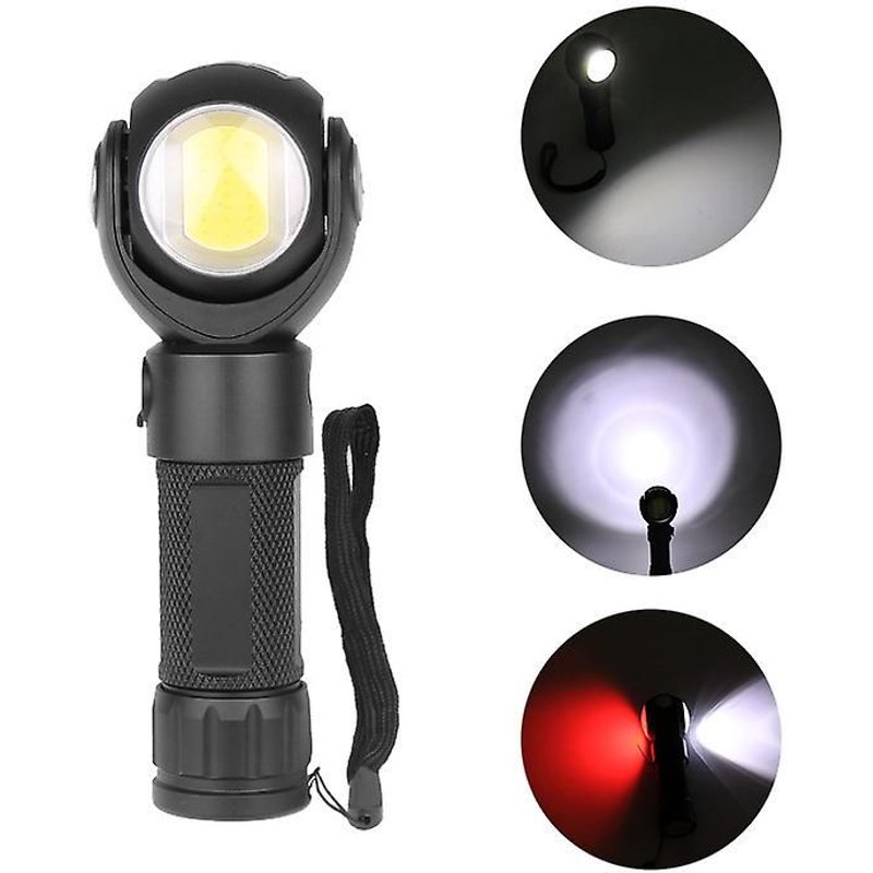 Lampe de poche LED ultra puissante, zoomable, étanche, 800 lm, petite torche pour camping, randonnée, urgences à domicile, idée d'éclairage d'urgence
