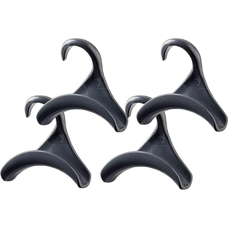 Crochets De Sac À Main En Pp, Cintres De Sécurité En Arc, Supports De Sac Portables Peu Encombrants Pour Suspendre Des Sacs, Sacs À Bandoulière, Présentoir Cadeau, Lot De 4 (Gris)