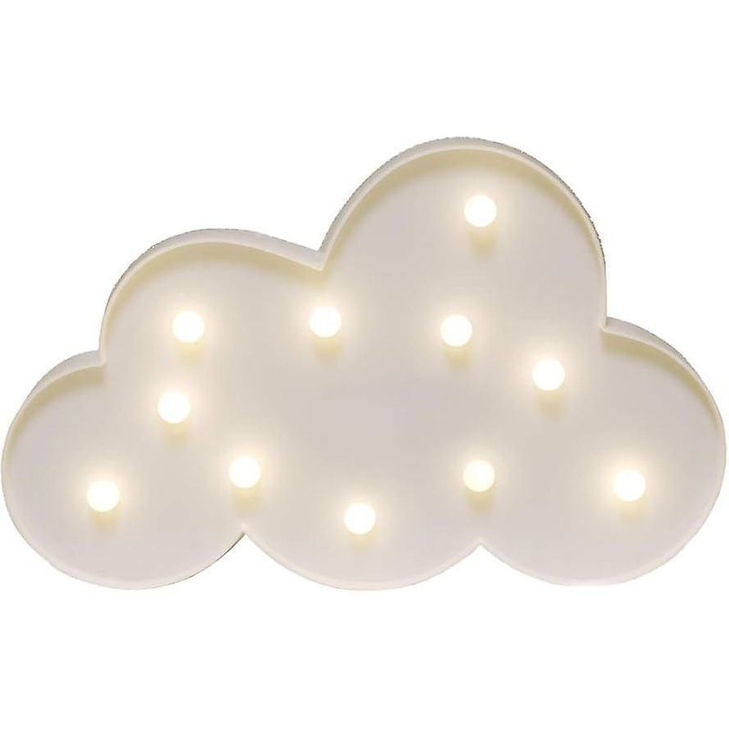 Veilleuse Led En Forme De Nuage, Ă Piles, DĂ©corative, Pour Chambre De BĂ©bĂ©, Enfants, FĂȘte (Blanc)