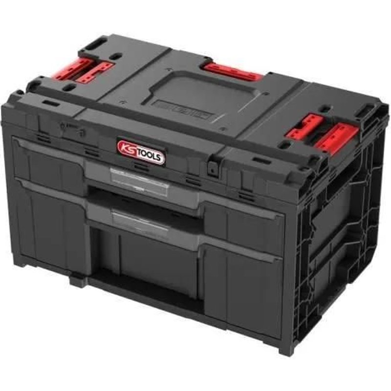 Caisse à outils - KS TOOLS - 850.0385F - 2 tiroirs - Rangement modulable - Étanche
