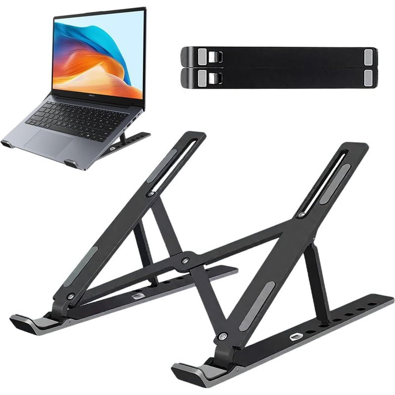 Support Ordinateur Portable,Léger,Compact Portable Pliable-Ventilation Et Dissipation De La Chaleur,Réglage À 6 Vitesses-Support Pc Portable,Support Ordinateur Portable