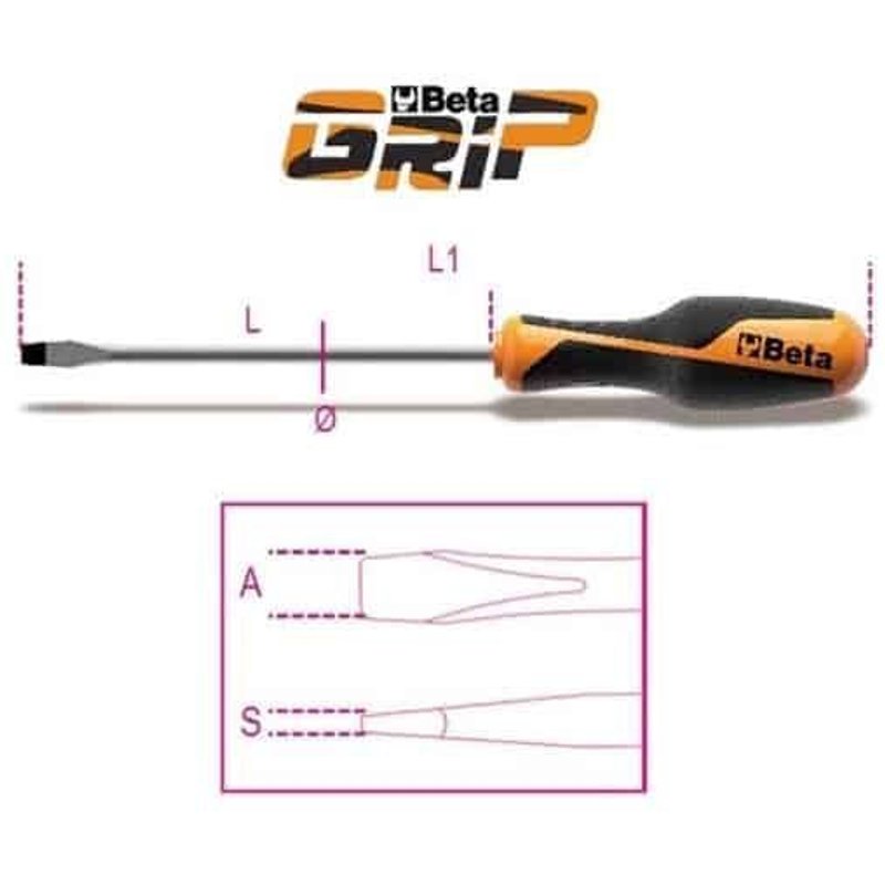Tournevis plat Beta 5,5x125mm