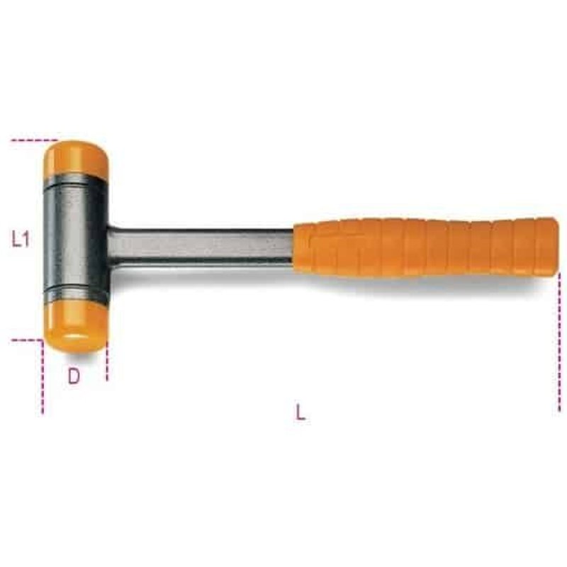 BETA Maillet sans rebond à poignée surmoulée - 1392 - 30 mm - 300 mm