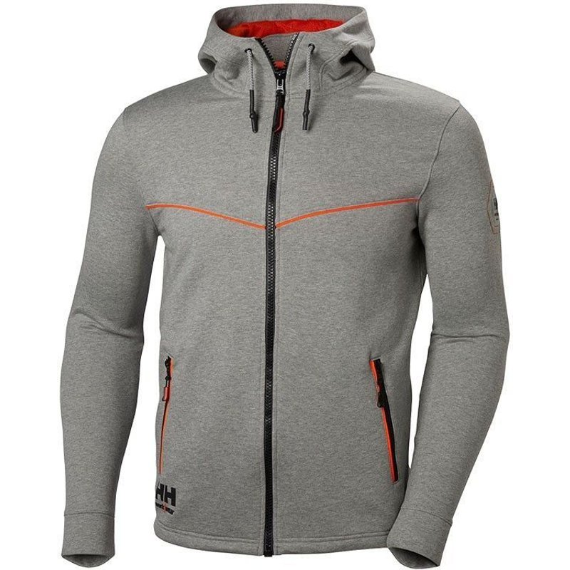HELLY HANSEN Sweat à capuche zippé CHELSEA EVOLUTION - 79197 - Gris clair - 2XL