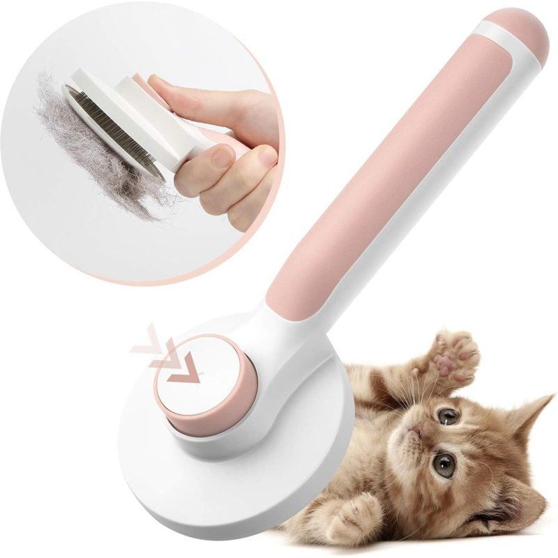 Brosse Chiens Chats, Brosse Autonettoyante Poils Morts Pour Chat Chien Poil Long Court Pour Eliminer Efficacement Jusqu'à Des Poils Morts Et Poils Tomentose Sous-Poil Tangles Dead